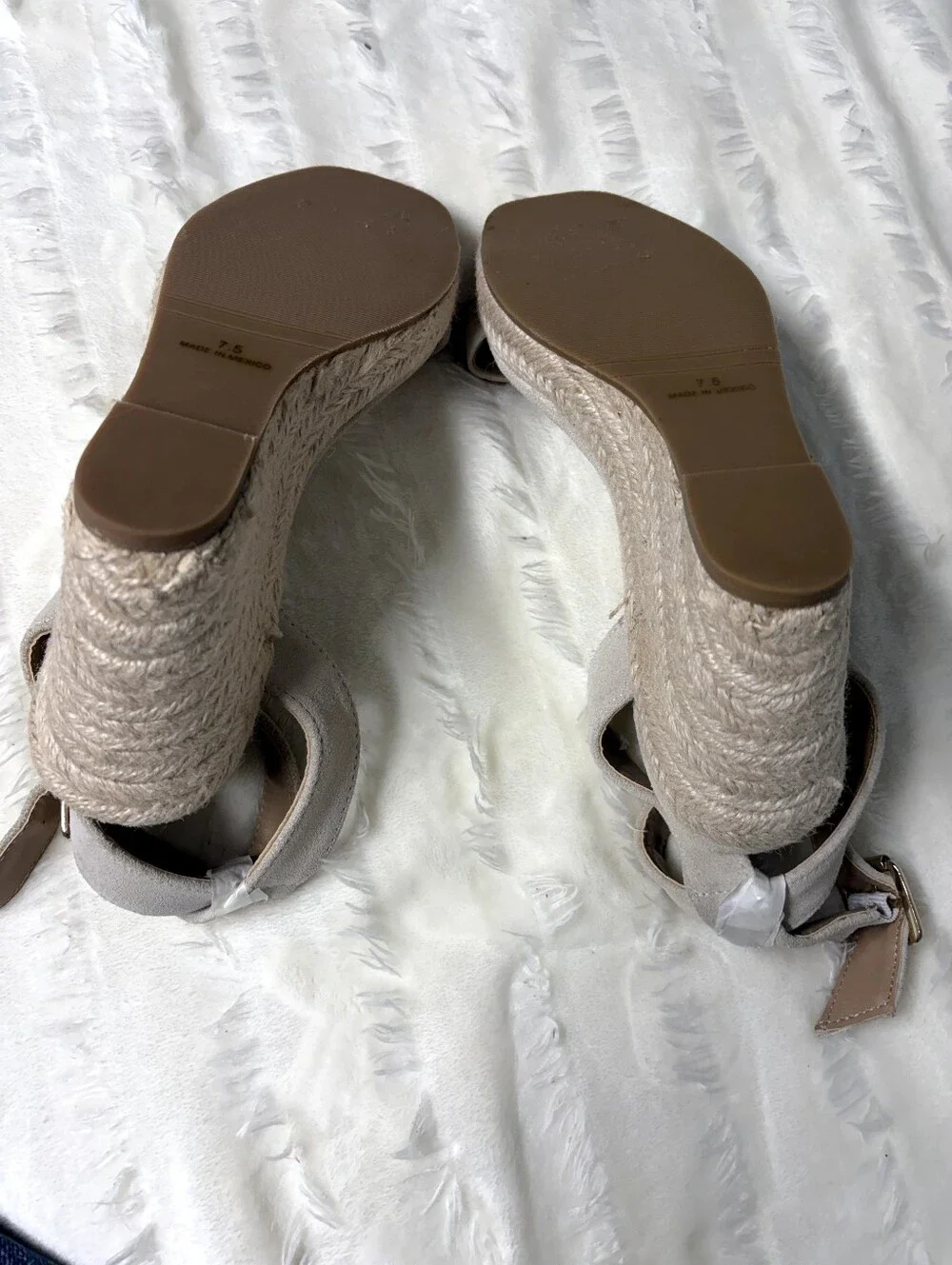 Steve Madden Suede Studded Espadrille Wedges